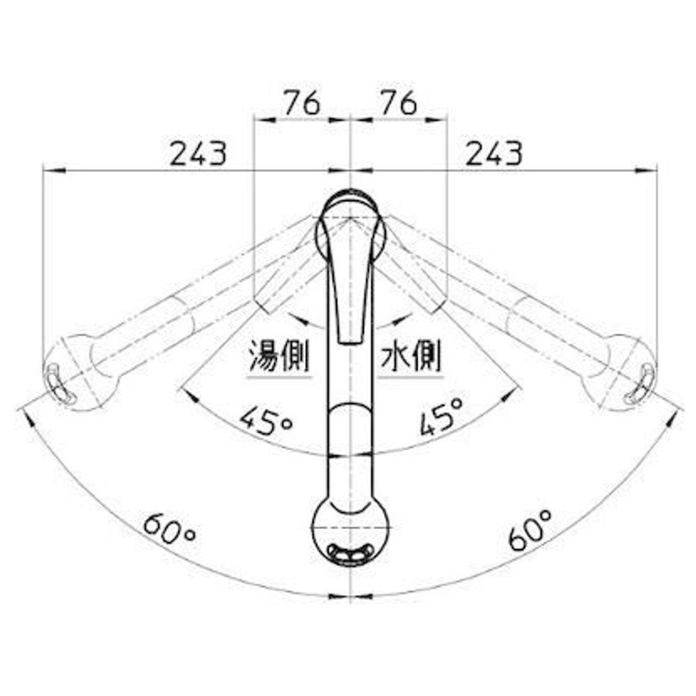 SANEI シングルワンホールスプレー分岐混合栓 K87000BTJV-13, シルバー, K87000BTJV13