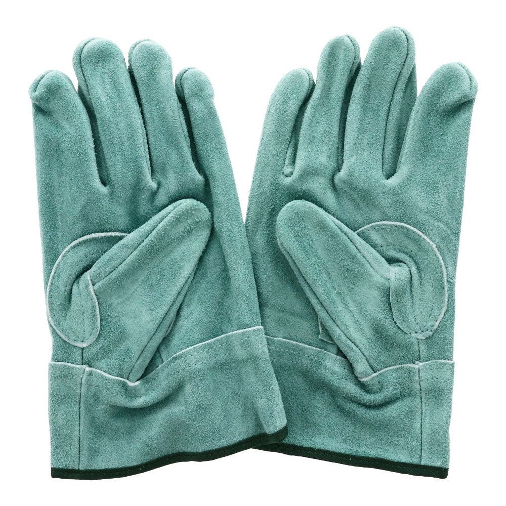 ●オイル加工　牛床革背縫い手袋　1双入り, ライトグリーン, JWG-024