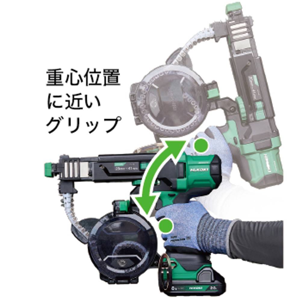 HiKOKI　連結ねじドライバ 本体のみ　ＷＦ１８０４ＤＡ（ＮＮ）, アグレッシブグリーン, WF1804DA(NN)