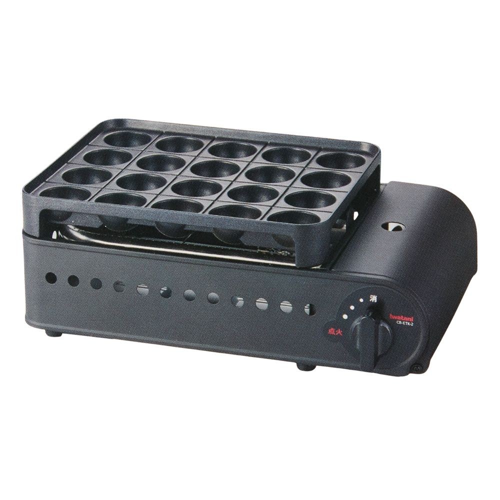 イワタニ　カセットガスたこ焼器　炎たこII ＣＢーＥＴＫー2, マットブラック, 1.74kW