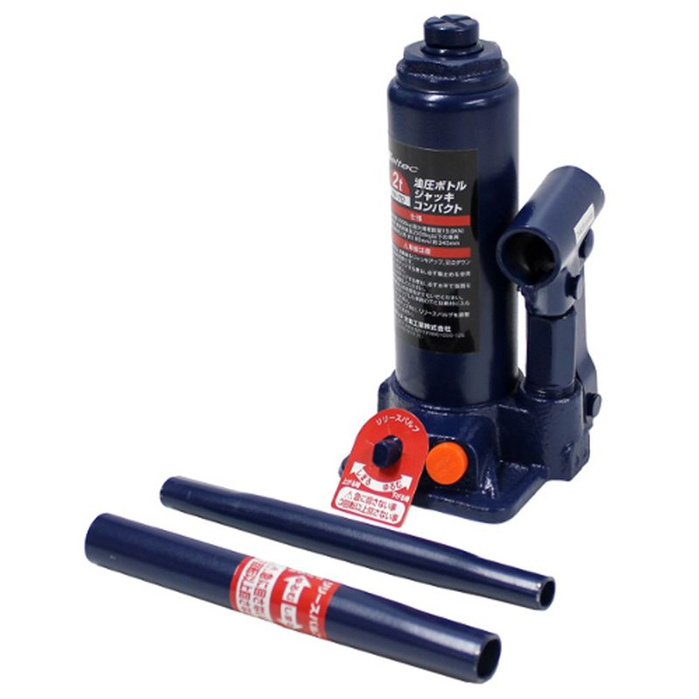 大自　2ｔ油圧ボトルジャッキ　コンパクト　ＦＡー70, ブラック, 2t用