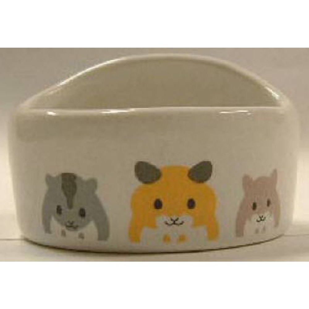 マルカン　ハムちゃんのフード付き食器, ES-17, 60×60×40mm