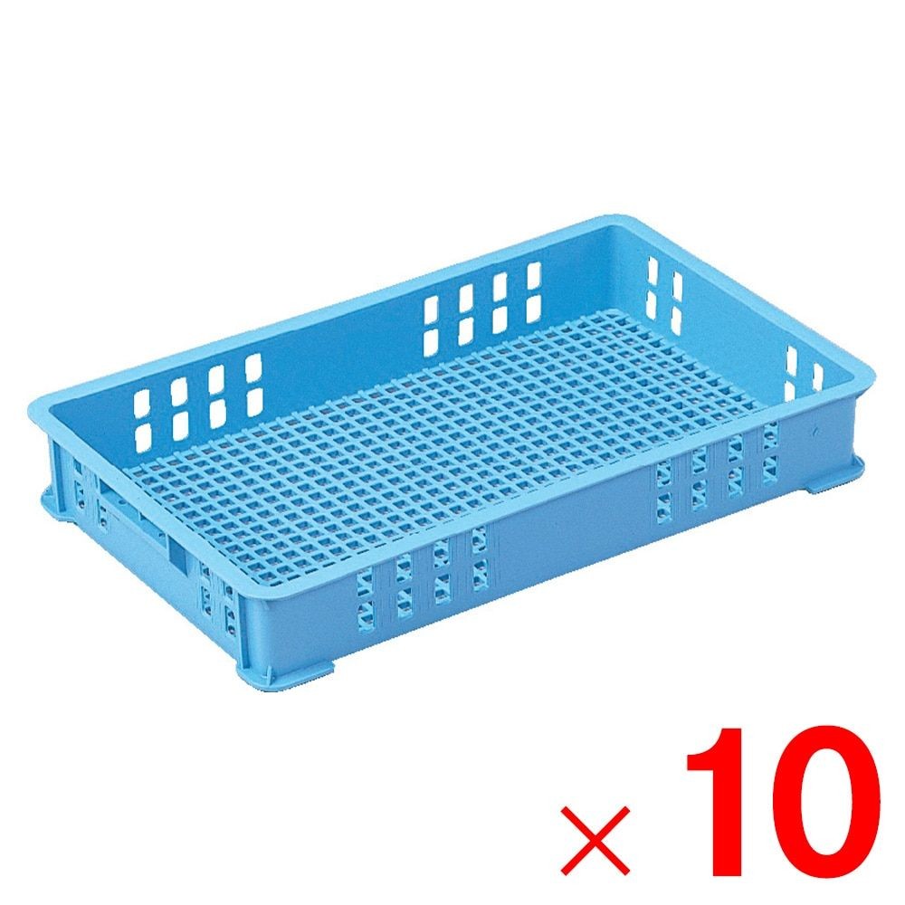 サンコー サンテナー B#23M ライトブルー 102353-00 &times;10個セット【メーカー直送・代引不可】【法人限定】, ライトブルー, 10P