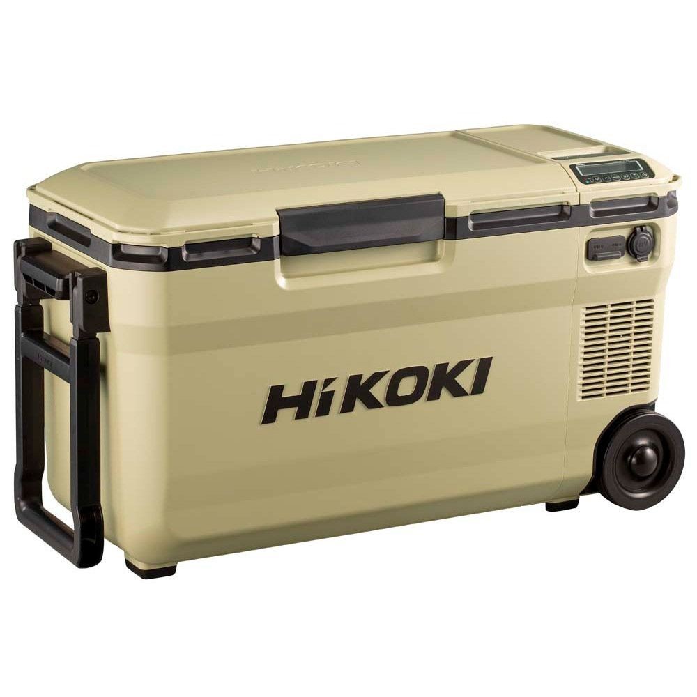 【数量限定】電池２個付 ハイコーキ HiKOKI 18vコードレス冷温庫 UL18DE(WMBZ) 蓄電池セット＋進呈品 蓄電池付, サンドベージュ, 36L