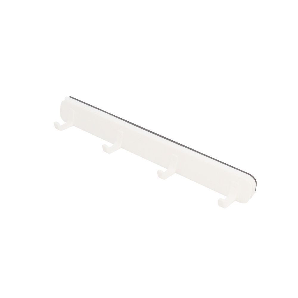 スライド４連フック　ヒキダシーナ, ホワイト, 4連フック