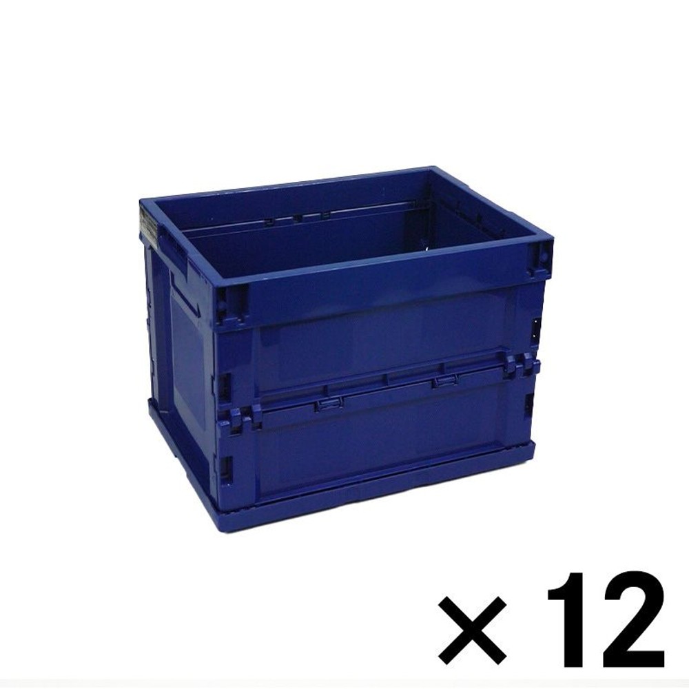 折り畳みコンテナ　ブルー 