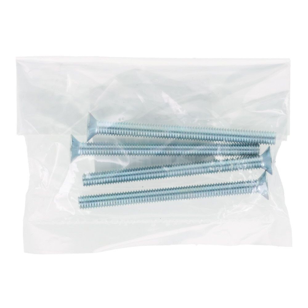 小ねじ　皿　ユニクロ　Ｍ４&times;５０ｍｍ　４本入, シルバー, M4&times;50mm