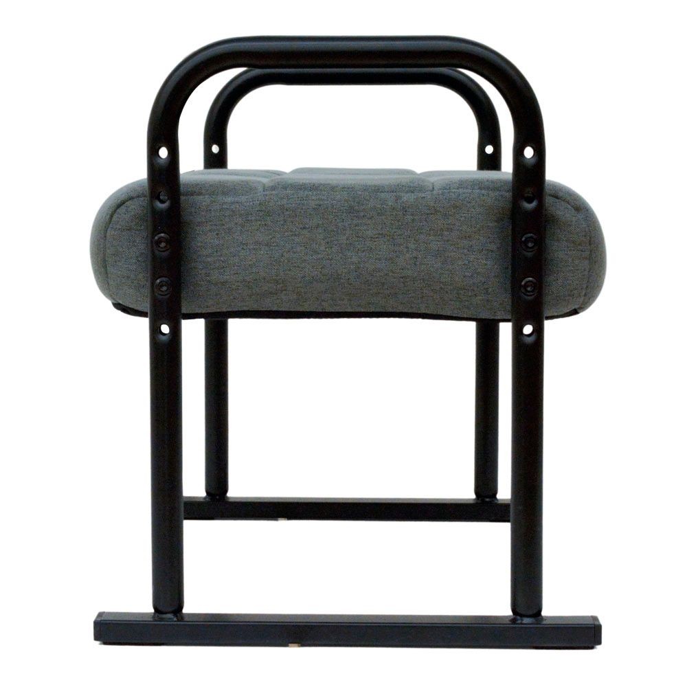高さが変えられるオットマン, グレー, 幅480mm&times;奥行370mm&times;高さ200mm