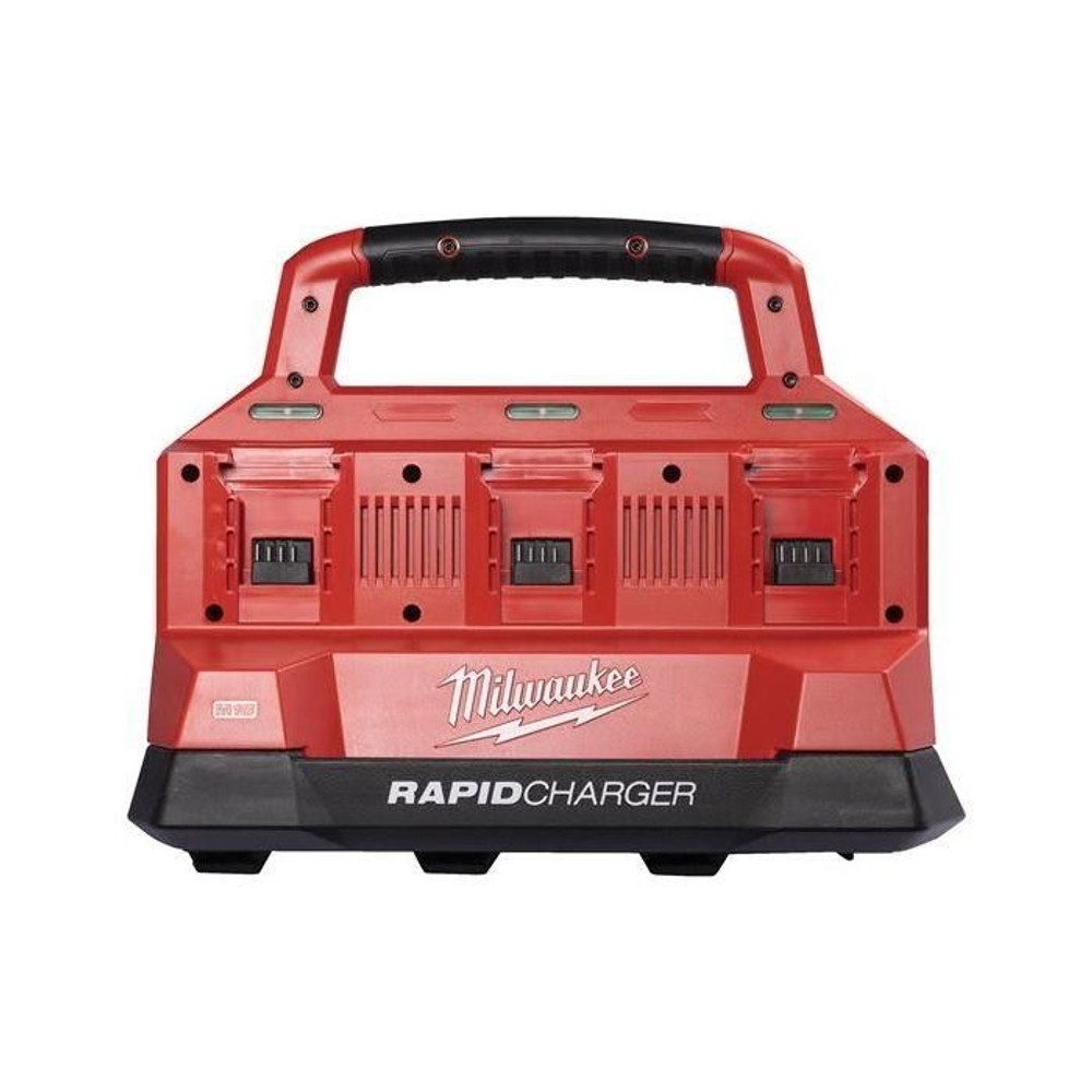 Milwaukee M18 PACKOUT 6口 充電器 M18PC6JP, レッド, M18PC6JP