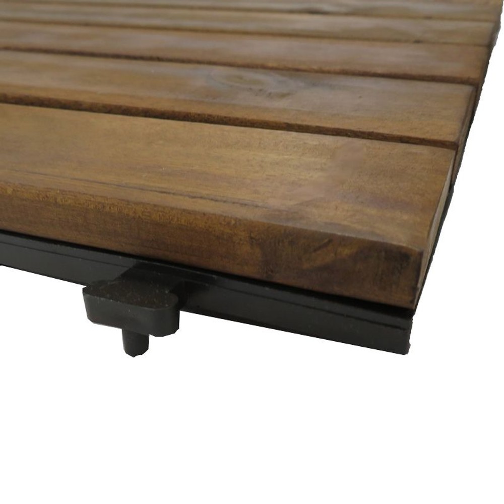 ●ジョイント式ウッドパネル　ストレート（アカシア）, ストレート（アカシア）, 1枚