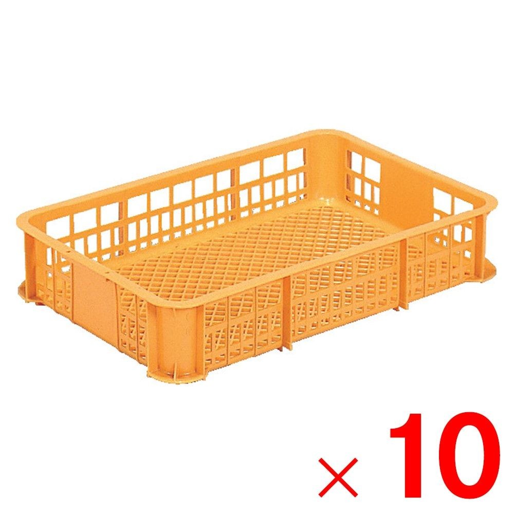 サンコー サンテナー B#25N オレンジ 102552-00 ×10個セット【メーカー直送・代引不可】【法人限定】, オレンジ, 10P