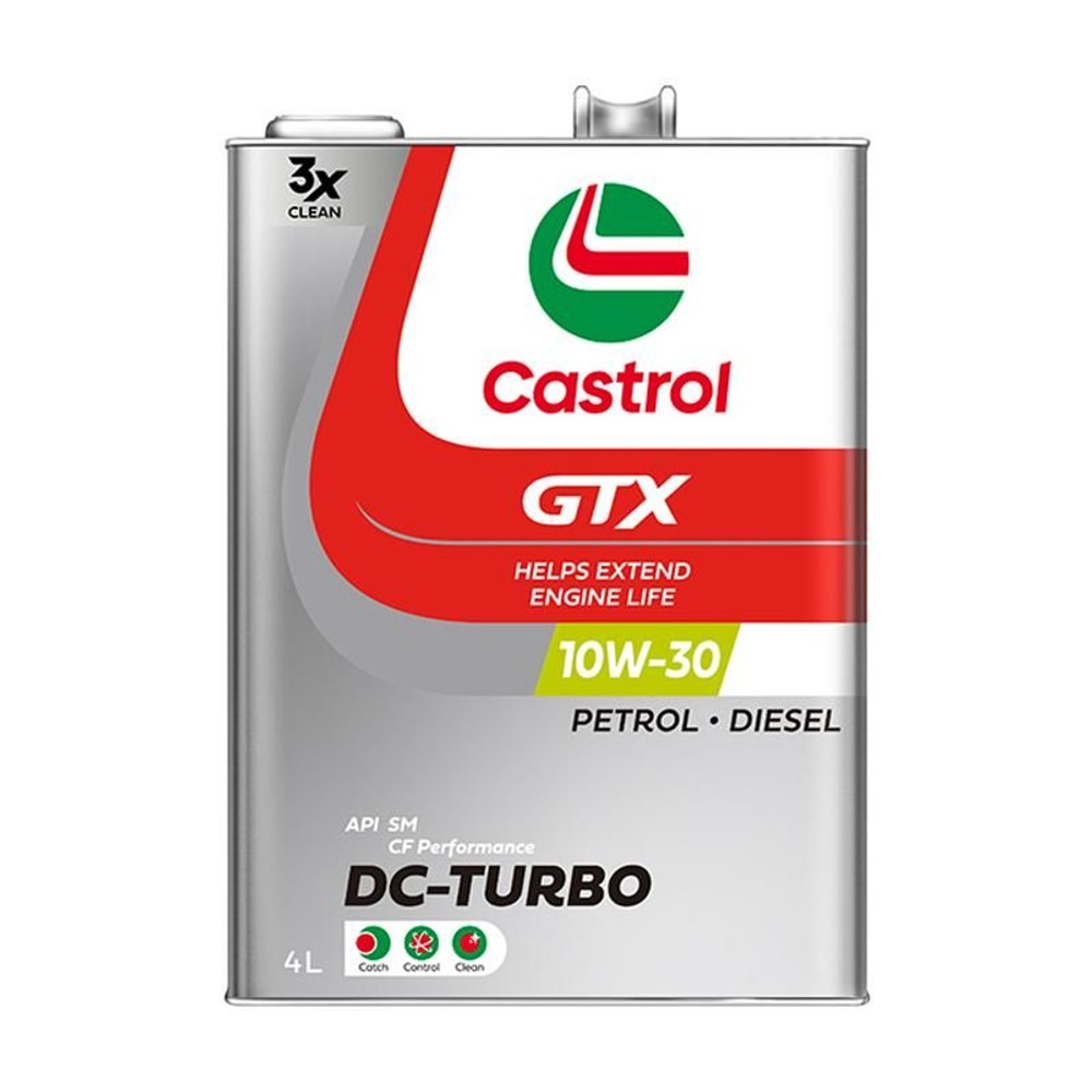 カストロール エンジンオイル GTX DC-TURBO 4L 鉱物油 10W-30, 10W-30, 4L