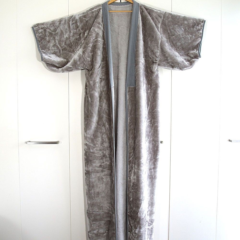 アクリルレーヨン混　夜着　身幅１４０&times;身丈２００ｃｍ　グレー, グレー, 140&times;200cm