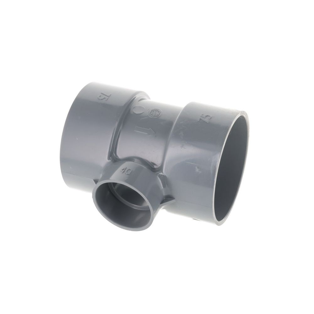 DV継手　チーズ　DT75&times;40, グレー, 75&times;40mm