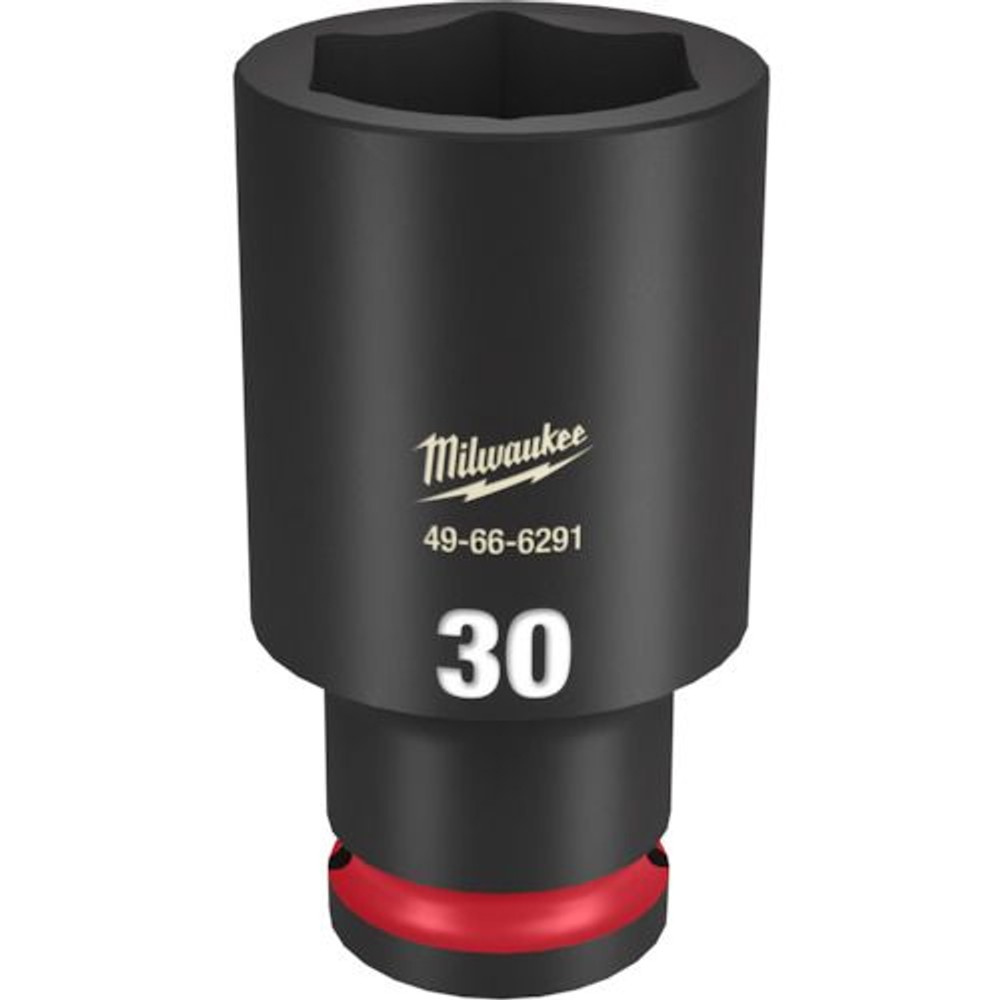 milwaukee SHOCKWAVE IMPACT DUTY ディープインパクトソケット 1/2インチ(12.7mm)角 30mm, 49-66-6291, 30mm