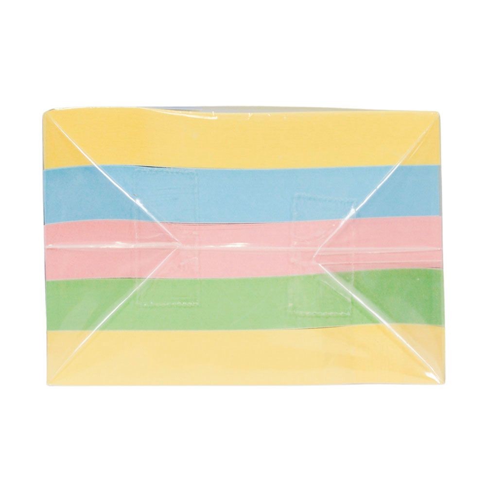 ふせん　７５ｘ２５　５冊パック　混色, アソート, 75×25mm 5冊