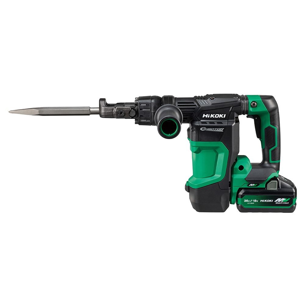 ハイコーキ　HIKOKI ３６Ｖハンマ（蓄電池２個、充電器付き） H3641DB (2WPZ), グリーン, H3641DB (2WPZ)