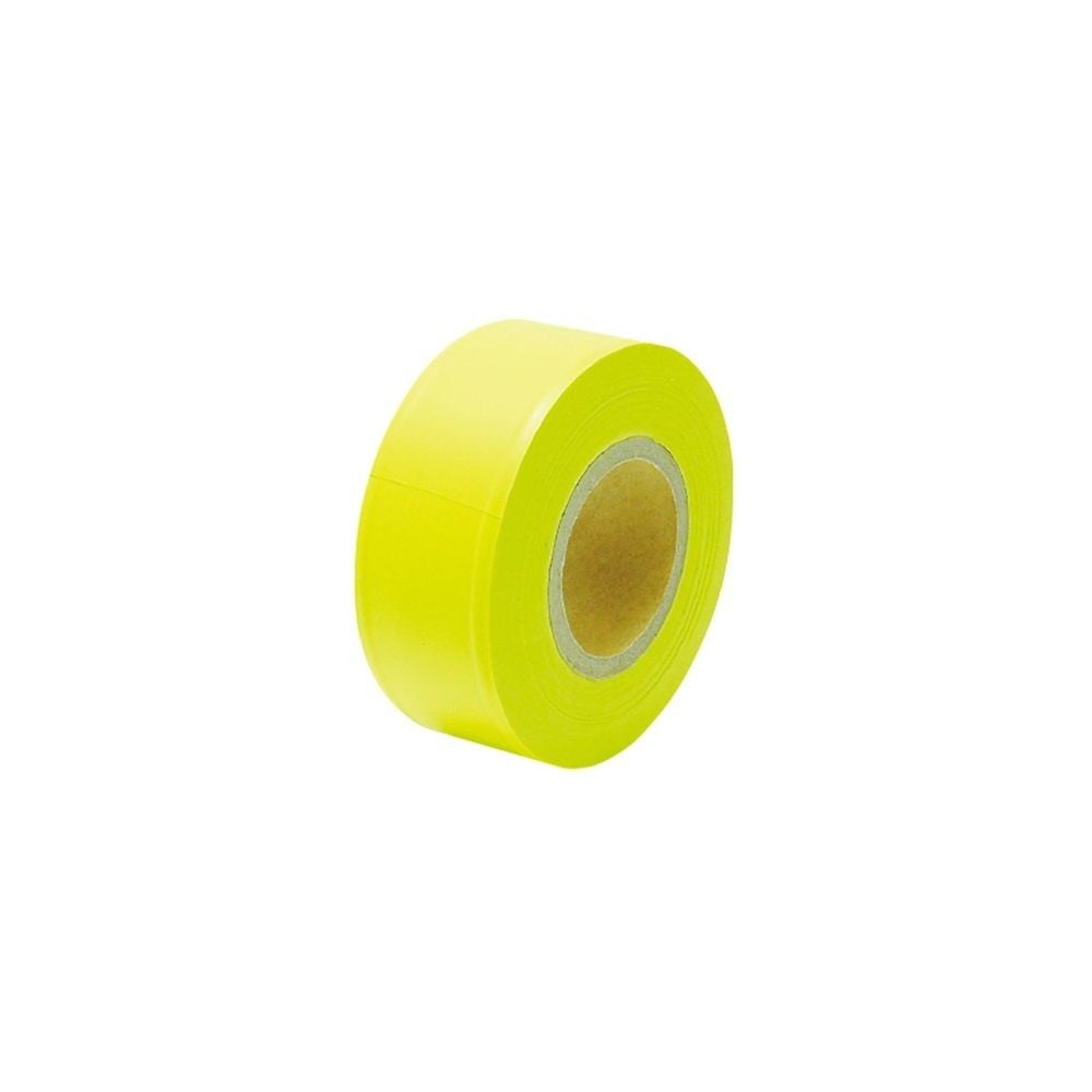 マーキングテープ 30mm&times;50m蛍光イエロー, イエロー, 30mm&times;50m