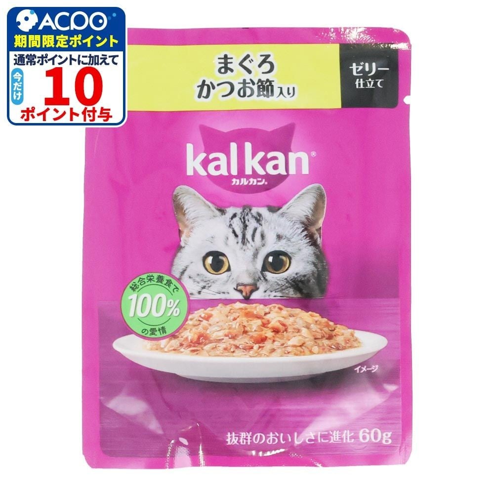 カルカンパウチ　まぐろ　かつお節入り, まぐろ　かつお節入り, 60g