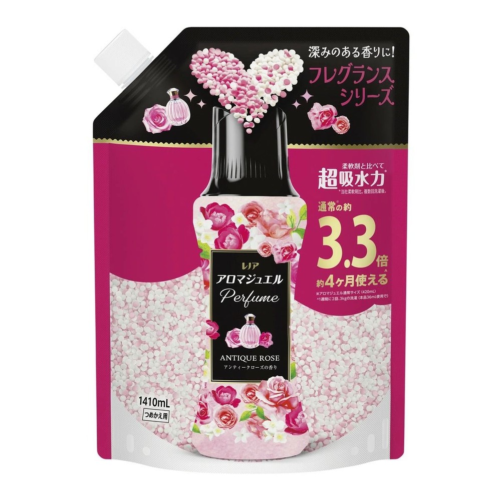 レノア　ハピネス　アロマジュエル　アンティークローズ＆フローラルの香り　つめかえ用　超特大　１４１０ｍｌ, アンティークローズ, 1410ml