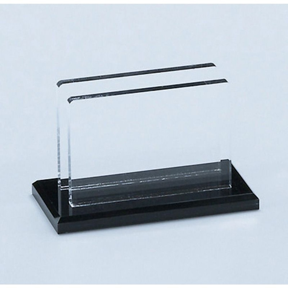 光　アクリルメニュー立て　黒＋透明, 黒/透明, 100×50×62mm