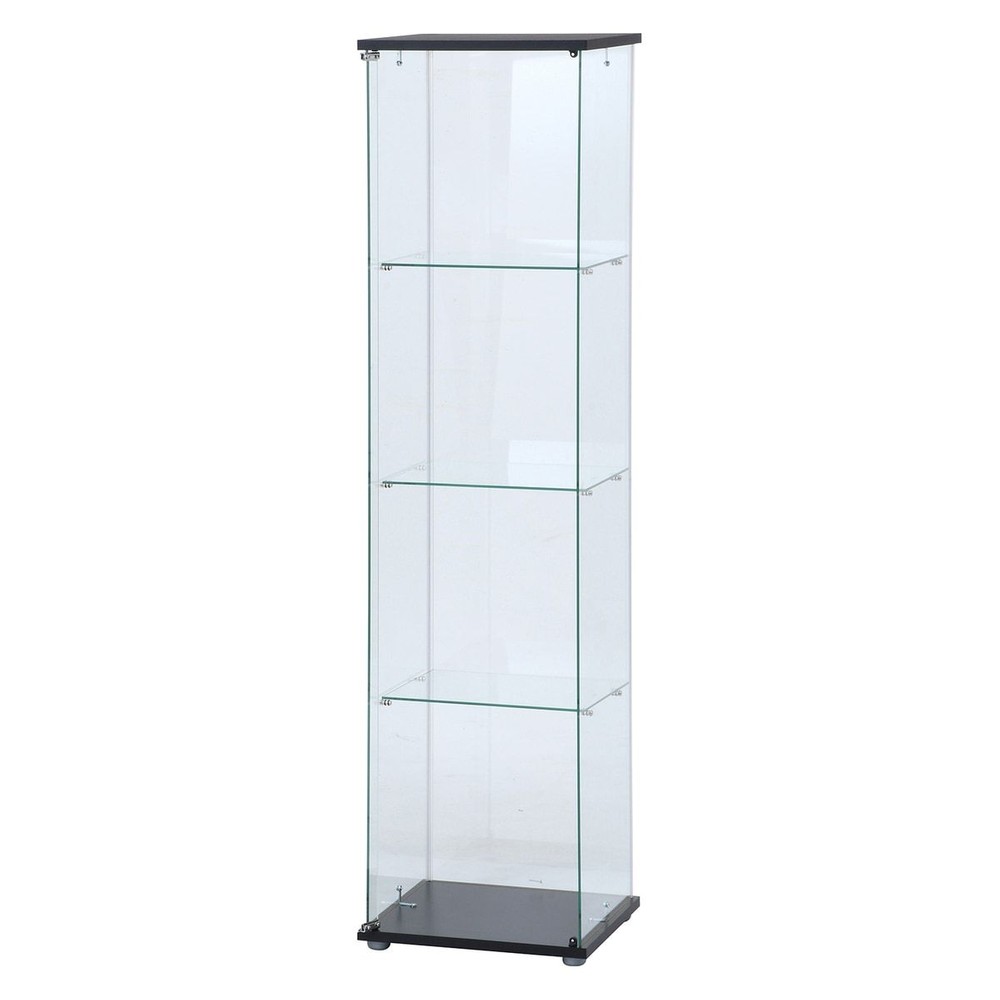 ガラスコレクションケース　クリア【メーカー直送・代引不可】, クリア（4）, 4段