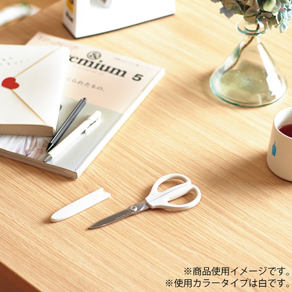 コクヨ はさみ サクサ グルーレス刃, レッド, 本体