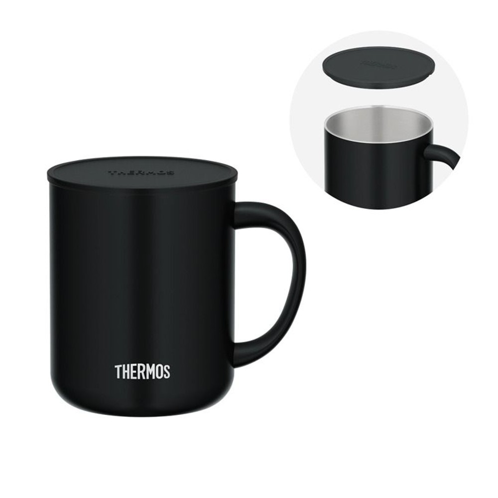 サーモス　真空断熱マグカップ ＪＤＧー４５２Ｃ ＳＭＢ, スモークブラック, 450ml