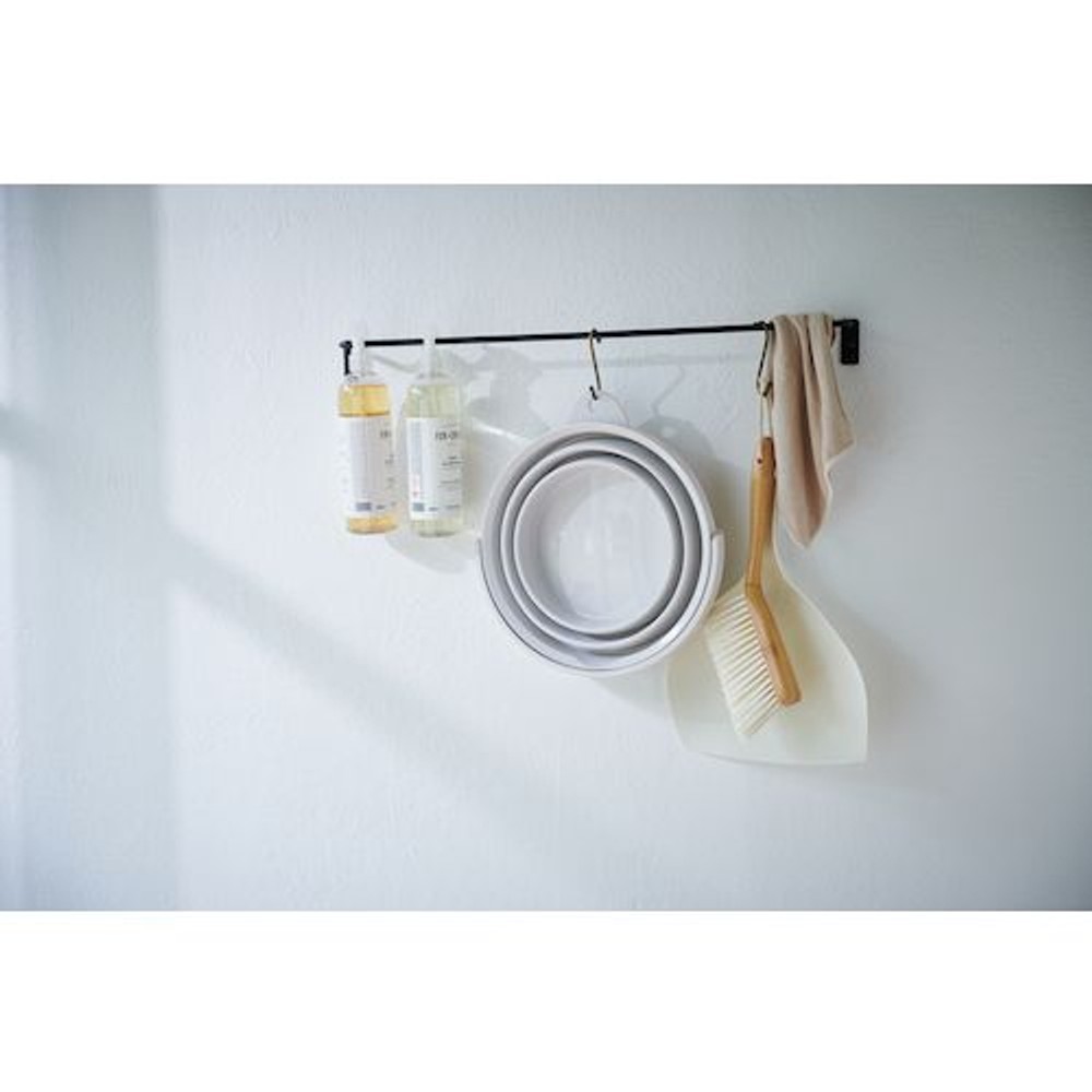 折りたたみソフトバケツ, グレー, 8.0L