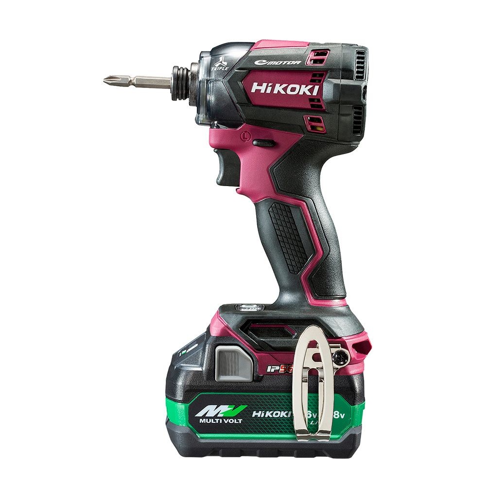 ハイコーキ　HIKOKI １８ＶインパクトＤＶ（蓄電池２個、充電器付き） WH18DC (2XP), ブラック, WH18DC (2XP)
