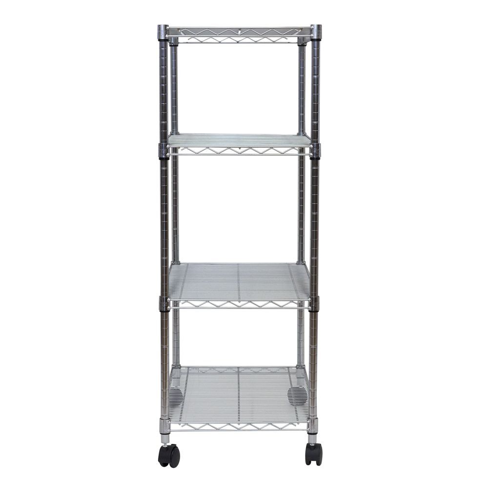 スチールラック 幅75cm 4段 ルミナスホームラック NLH7612-4, シルバー, 4段