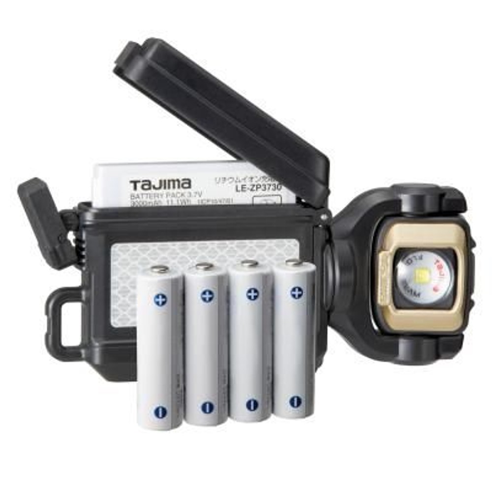 TAJIMA（タジマ） セフワークライト SF 500lm フラッド照射 3730セット　LE-SF501D-SP, ブラック, 500lm