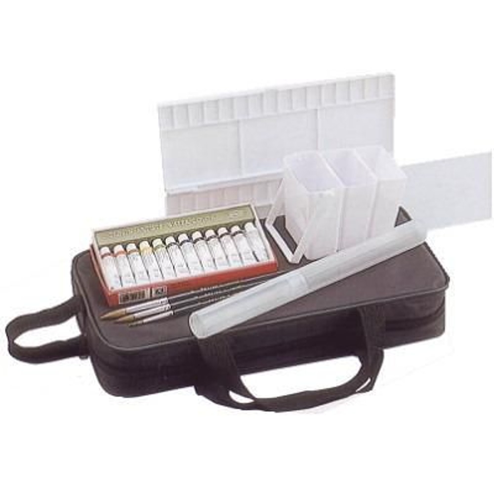 ホルベイン 水彩絵具 水彩ミニバッグMセット 135109 (バッグ黒) 水彩絵具 組み合わせセット, 水彩  (バッグ黒)  組合せ, 水彩ミニバッグMセット