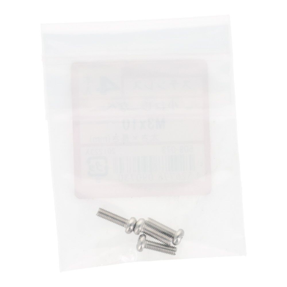 ＯＨＳＡＴＯ　ステン　コネジ　ナベ　Ｍ３&times;１０, ステンレス, 4本入り