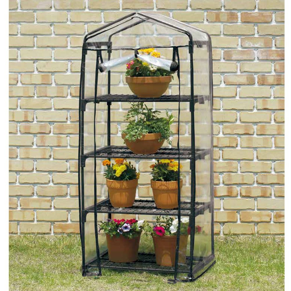 ビニール温室　４段　黒　ＬＶＢＯー４, 黒, ４段