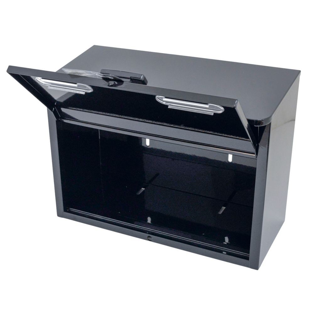 小窓付きカラーポスト　黒, 黒, LV-P130904