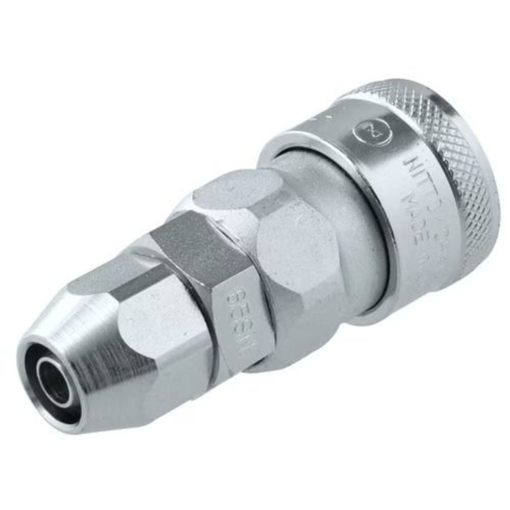 日東工器 ナットカプラ ソケット 65SN, シルバー, 65SN