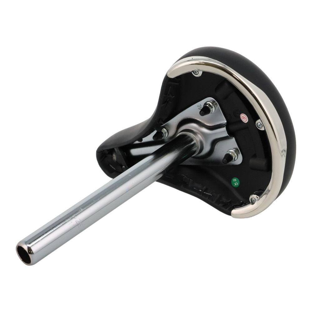 子供車用サドル　ポスト付, グレー, ポスト径25.4mm