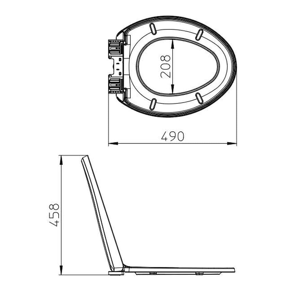 サンエイ SANEI 前丸便座 PW9032-I アイボリー, アイボリー, 幅388mm&times;奥行480mm&times;高さ62mm