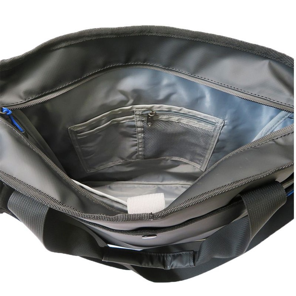 防水生地を使ったトートバッグ　Ｔ15, ブラック, 約20Ｌ