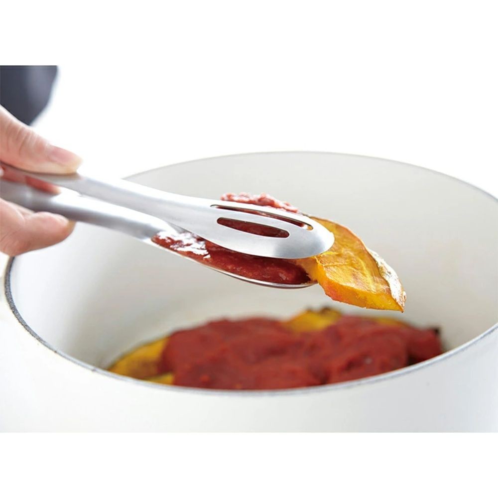 ヨシカワ EAトCO ハサム トング Hasam tongs, ステンレス, 幅36mm&times;奥行200mm