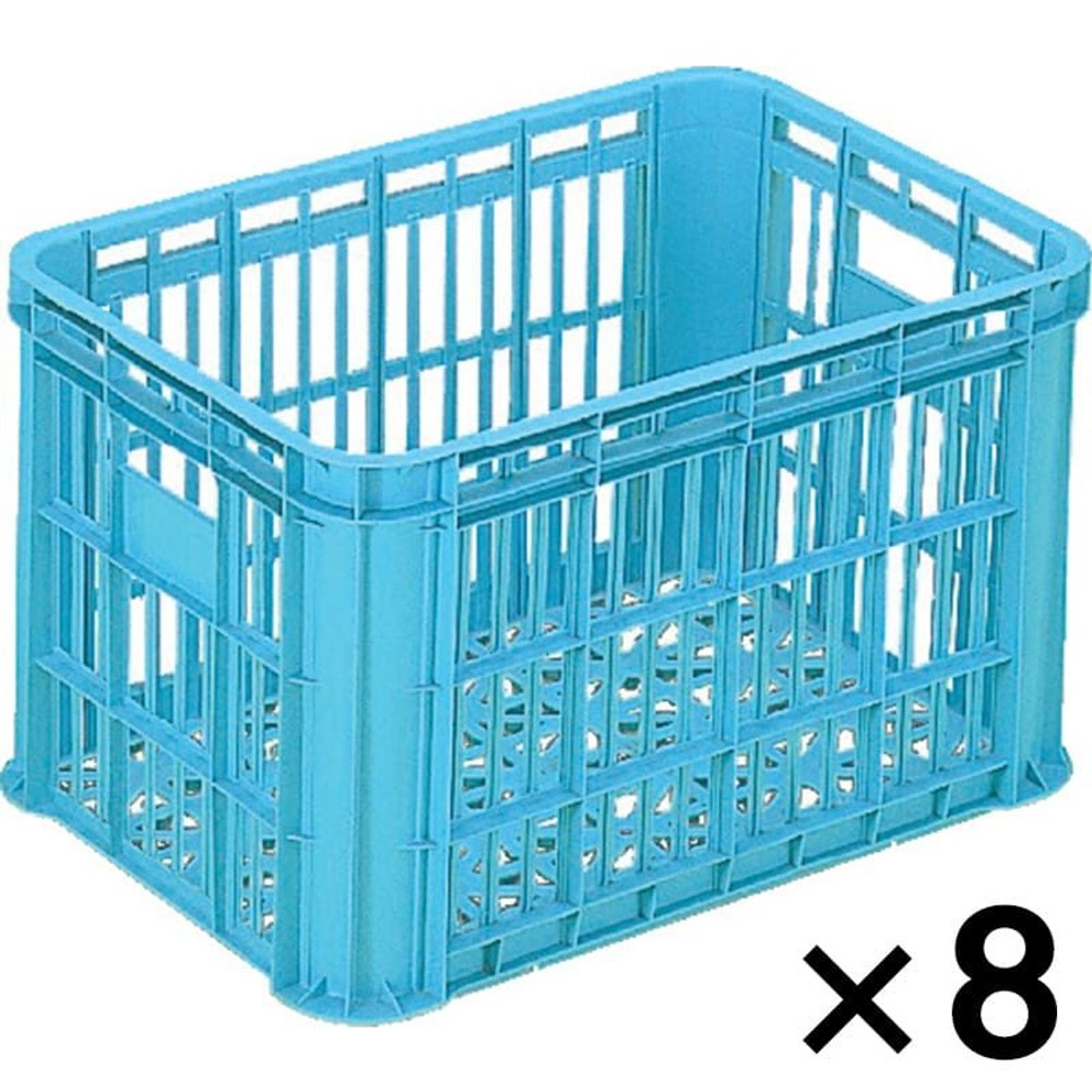 サンコー サンテナーＢ＃50　ライトブルー &times;8個セット【メーカー直送・代引不可】【法人限定】【日祝配送不可・時間指定不可】, ライトブルー, 8P