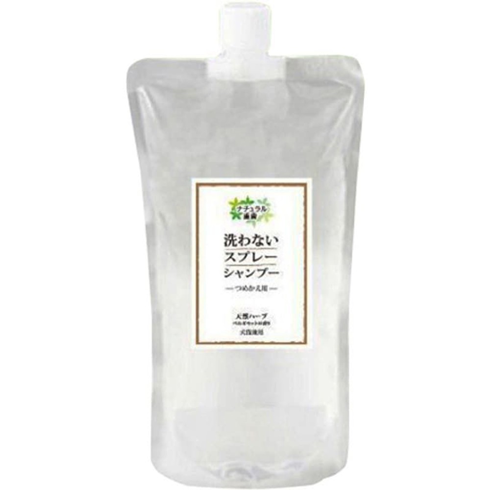 ナチュラル重曹　洗わないスプレーシャンプー（犬猫兼用）詰替用400ml, -, -