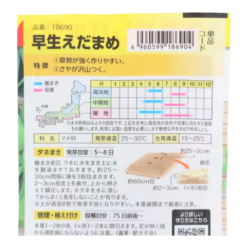 早生えだまめ（おためしパック）, 枝豆, 20粒
