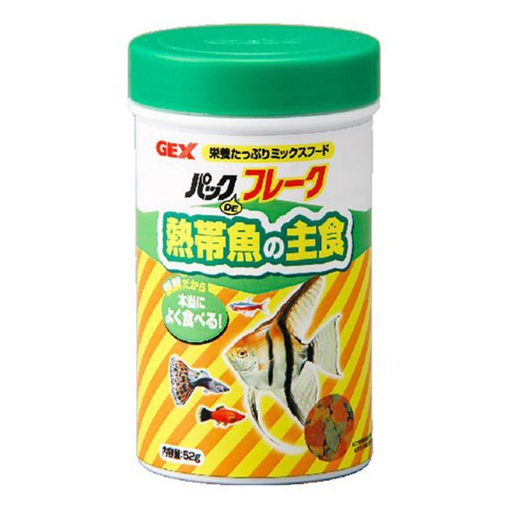 ＧＥＸ　パックＤＥフレ―ク　熱帯魚の主食, 熱帯魚用, 52g