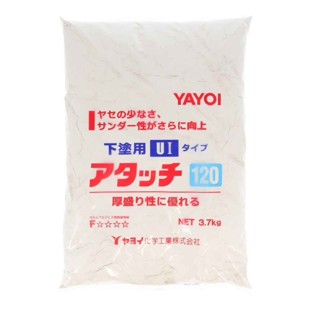 ヤヨイ　下塗用パテ　アタッチ　１２０　３．７ｋｇ, 灰, 3.7kg