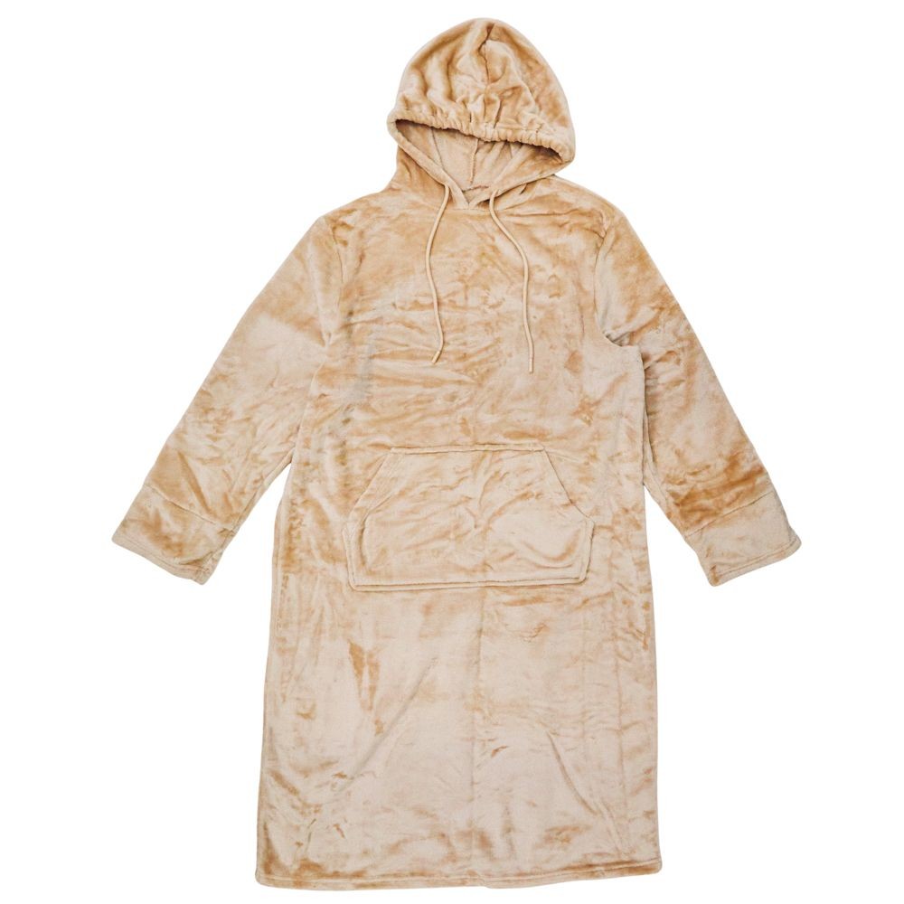 WIZ'A　ウィザ　着る毛布フードタイプＢＥ, ベージュ, 120cm