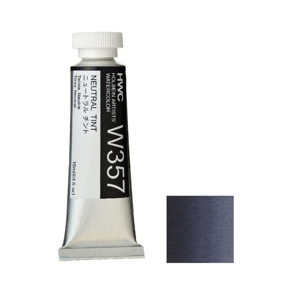 ホルベイン 透明水彩絵具 5号 (15ｍｌ) W357 ニュートラル チント, W357ニュートラルチント, 5号 (15ml) 