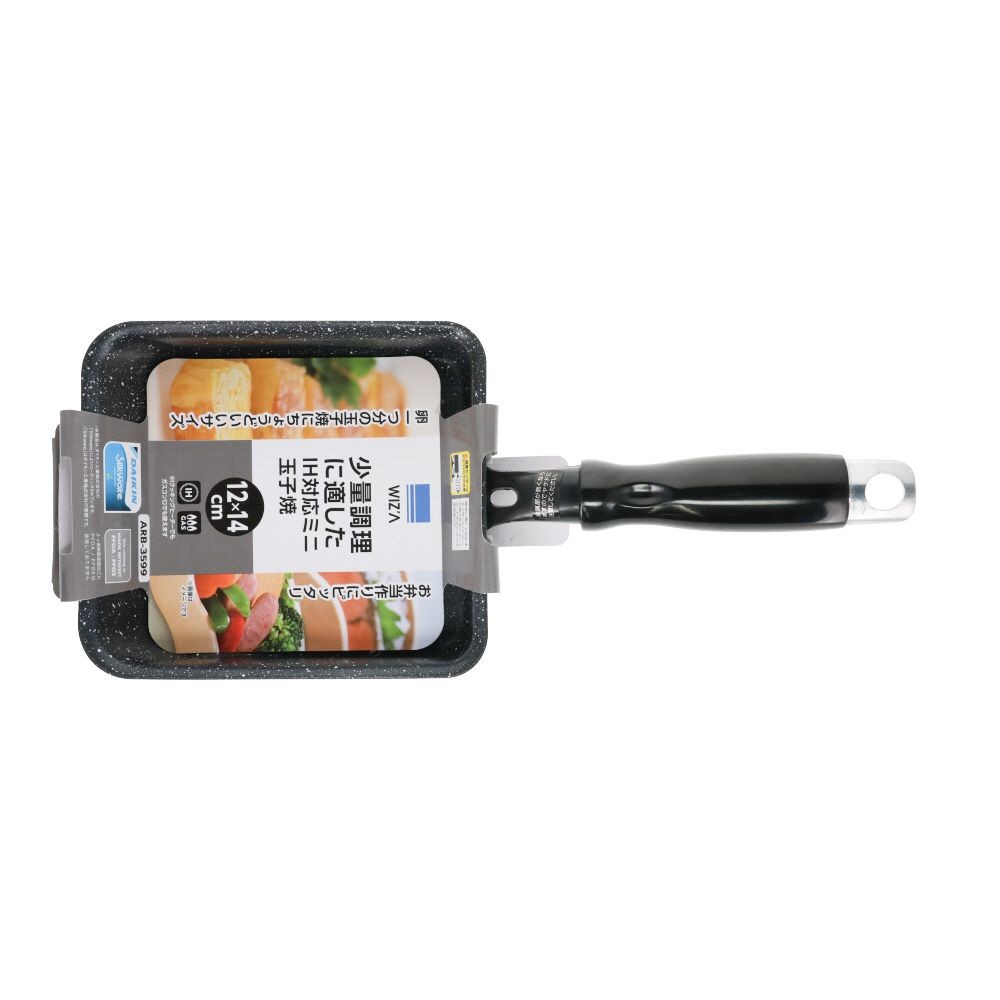 ウィザ WIZ'A　少量調理に適したＩＨ対応玉子焼１２&times;１４ｃｍ, シルバー, 玉子焼