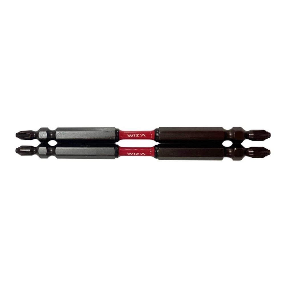 WIZ'A ウィザ ギザスボスリムトーションビット +2&times;&phi;3.8&times;110mm 2本入 WZDT142110, 両頭トーションビット, 2本入り